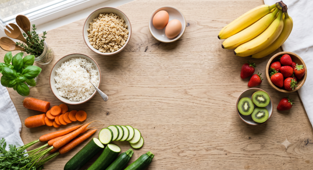Photo d'aliments FODMAP