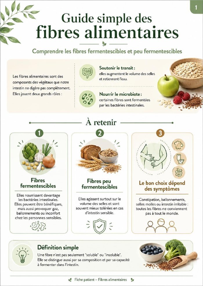 Première page du guide des fibres alimentaires