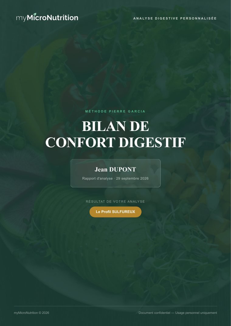 Couverture du bilan de confort digestif